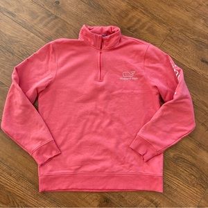 Vineyard Vines Pullover Women’s Small Pink Popover Jacket Zip